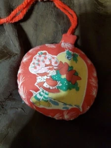 Strawberry Shortcake Christmas Tree Ornament Cloth Handmade Stuffed Vintage - Picture 1 of 2