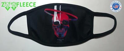 Necessary Evil Skull Super Villain Song Face Mask Black Punisher Adult Masks - Image 1 of 4