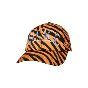 Palace Seoul Korea Tiger Stripe Cap 24SS Limited Edition Orange Black - Picture 1 of 3