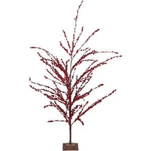 Árbol de Navidad Northlight 59" Festivo Artificial Bayas Rojas - Sin Iluminar - Imagen 1 de 6