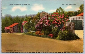 K40/ Smyrna Georgia Postcard Linen Edgar Anderson Home Garden  278 - Picture 1 of 2