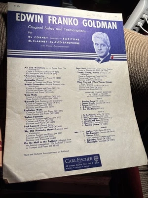 Edwin Franco Goldman Jupiter for B flat Cornet/Baritone/B Flat Clarinet/Alto Sax - Image 1 of 4