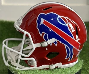 🦬🏟️ Buffalo Bills - Riddell Speed 90’s Red Throwback "JA17" Football Helm - Bild 1 von 20