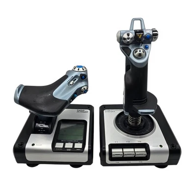 Logitech X52 Professional Flight Simulator Hotas Flight Stick and Throttle USB - Image 1 of 4