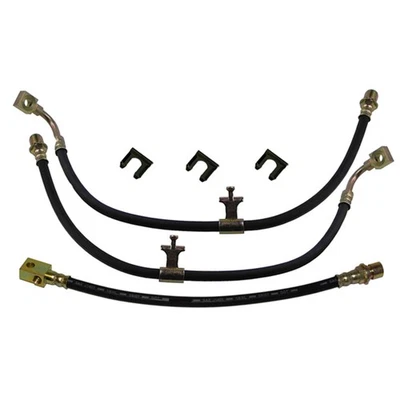 Rubber Brake Hose Kit Disc Brakes 1987-88 Chevrolet GMC R10 R20 Suburban 3pc - Image 1 of 4