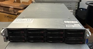 Supermicro 12 bay Server SYS-6029U-TRT Xeon Skylake 32 Core 128GB DDR4 4x NVMe - Picture 1 of 4