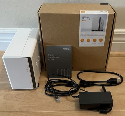 Synology DS220j DiskStation 2-Bay NAS & TWO 6TB WD Black HDDs OPEN BOX*READ DESC - Image 1 of 4