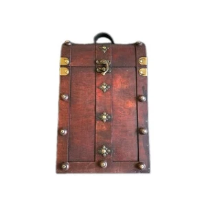 Vintage Wine 2 Bottle Box Holder - Picture 1 of 5