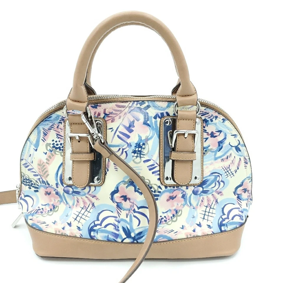 Charming Charlie Floral Pastel Watercolor Purse Handbag - Imagem 1 de 4