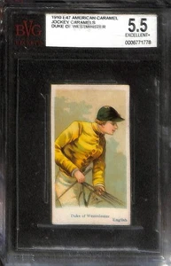 E47 American Caramel, Jockey, 1920's, Duke of Westminster, English, BVG 5.5 EX+ - Picture 1 of 2