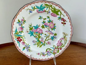 Antique Minton England Cuckoo  LUNCHEON Plate 8 3/4” Turquoise & Pink Excellent - Picture 1 of 10