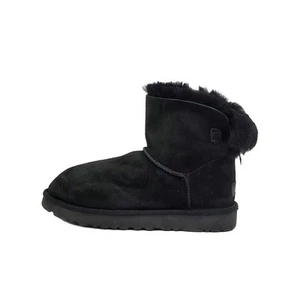 Ugg Mini Bailey Bow II Damen Stiefeletten / Wildleder /Schwarz Größe. 38 - Bild 1 von 6