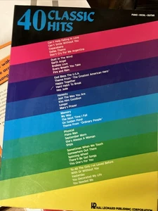 40 Classic Hits Easy Piano Hal Leonard Publishing Taschenbuch Klavier Gesang Gitarre - Bild 1 von 4