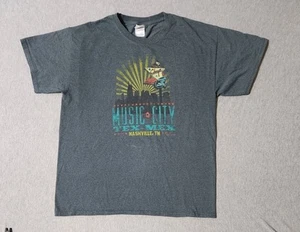 Chuys Tex-Mex T-Shirt Large grau Music City Nashville TN Employee Manager Tee - Bild 1 von 8