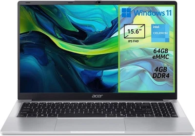 Acer Aspire  PC Portatile, Notebook, Processore Intel Celeron N4500, RAM 4 GB DD - Immagine 1 di 4