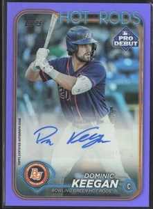 Dominic Keegan 2024 Topps Pro Debut Auto Purple PD-29 /299 Bowling Green Hot Rod - Picture 1 of 2