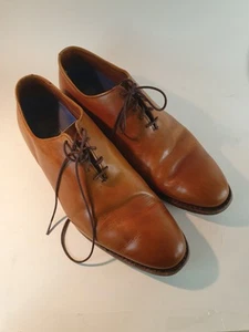 Allen Edmonds 10 D Maclennan Chestnut Leather Dress Oxfords Walnut - Picture 1 of 21