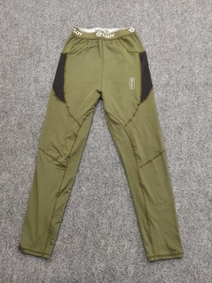 Pantalones ESDY Para Hombres XS Verde Negro Compresión Capa Base Calzas Atléticas Térmicas Foto 1 de 4