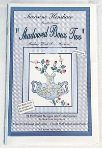 Suzanne Hinshaw Shadow Work Shadowed Bows 2 Machine Embroidery CD & Book SEALED - Picture 1 of 5