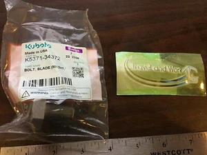*OEM Genuine Kubota Blade Bolt Part# K5371-34372 Mower Decks RCK48 RCK54 RCK60* - Picture 1 of 4