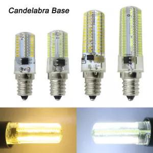 E12 Candelabra Base C7 64/80/104/152 3014 SMD LED Silicone Night Light Bulb Lamp - Picture 1 of 7