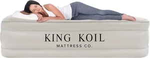King Koil Luxury Plush California King Air Mattress with Built-in Pump - Picture 1 of 6