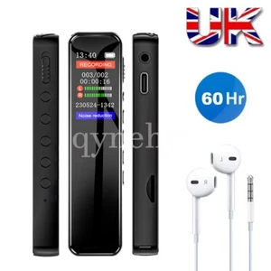 Grabadora de Voz Digital Dictáfono Audio Grabadora de Sonido Mini Pequeña Portátil MP3 - Imagen 1 de 39