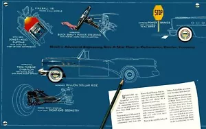 1954 Buick Advanced Engineering Showroom Wall Illustration 11 x 17 Giclee print - Picture 1 of 1