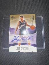 2004 Upper Deck SP Game Used Gold Significance John Stockton Oncard Car /10 