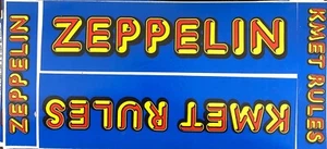 Kmet 94.7 FM original LED ZEPPELIN BUMPER STICKER Vintage 80's ON SALE! - Picture 1 of 1