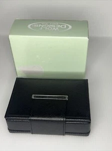 Vintage Wolf Designs 2000 Black Travel Jewelry Case Box Snap Closure Please Read - Picture 1 of 21
