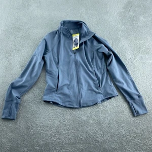 Jockey Womens S Performance Zip Jacket Blue Lightweight Activewear NWT 2698 - Picture 1 of 10