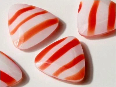 Lote (6) Checo Vintage Naranja Blanco Rayas Triángulo Vidrio Estrás 18mm Foto 1 de 3