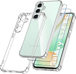 Etui do Samsung S24FE / S24ULTRA / A35 / S23 / A15 / A55 / A05S przezroczyste silikonowe etui na telefon - Zdjęcie 1 z 11
