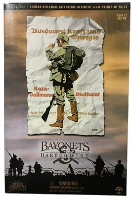 Bayonetas y alambre de púas Sideshow 4ta serie fusilero alemán figura 12" NUEVO 2002 Foto 1 de 4