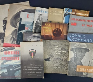 HMSO WWII Publications x14 - Eighth Army, Royal Armoured Corps. Minesweepers - Imagen 1 de 6