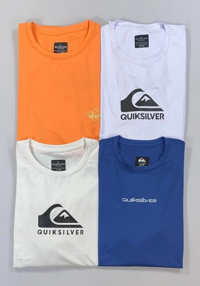 Men's Quiksilver UPF 50+ Surf Tee Moisture Wicking Swim Shirt  - Image 1 of 1