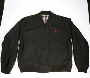 IZOD Women's Full Zip Black - Plaid Reversible Cotton Golf Jacket Size S - Picture 1 of 10