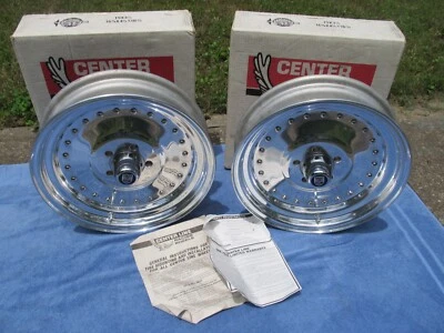 WOW NOS AÑOS 70 Centerline Autdrag pulido 15x3 1/2 patrón de pernos pequeños Mopar 5on 4 Foto 1 de 4