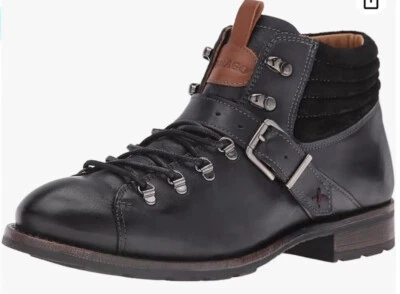 *SEBAGO  Women’s Sz 10 M BLACK LEATHER LANEY HIKER BOOTS Portugal - Imagem 1 de 4