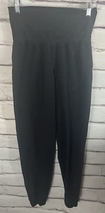 Athleta Damengröße 6 schwarze sportliche Jogginghose mit Kunsttasche & hohem Bund - Bild 1 von 6
