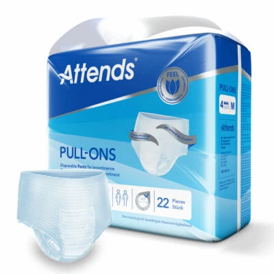 Attends Pull Ons 4 Pants - Medium - Pack of 22 - For Incontinence Attends 4m - Image 1 of 4