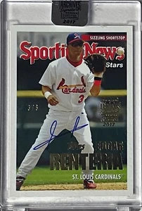 Edgar Renteria signed 2017 Topps Archives Signature Series On Card Auto #721- /8 - Picture 1 of 2