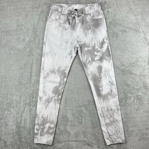 Pantalones de chándal Venti6 para mujer pequeños con cordón gris blanco tie dye - Imagen 1 de 9