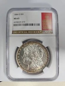 1884 O Morgan Dollar MS 63 NGC - Picture 1 of 2