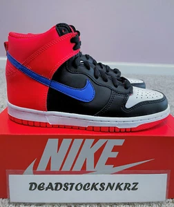 Nike Dunk High GS Knicks Black Game Royal DB2179 001 GS Sizes - Picture 1 of 6