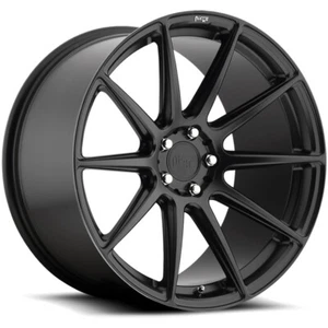 19x10 +40 Niche M147 Essen 5x4.5 Matte Black Wheels (Set of 4) - Picture 1 of 3