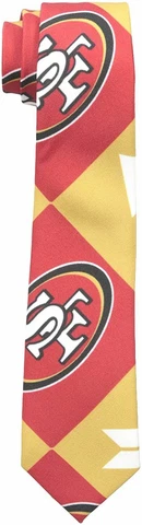 San Francisco 49ers Patches Ugly Printed Tie - Mens Cover