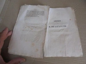 1820 La Censure de la Presse Opinion M De Lafayette Abgeordneter La Sarthe Vote Contre - Bild 1 von 4