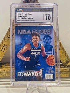 Anthony Edwards RC NBA Hoops Rookie Special📈Timberwolves CSG 10 2020-21 - Picture 1 of 3